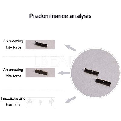 Brass Ribbon Crimp Ends KK-PH0001-10AB-1