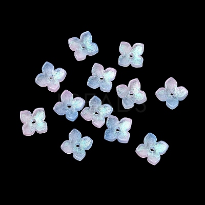 Dyed & Heated Glass Bead Caps GLAA-Z019-01B-1