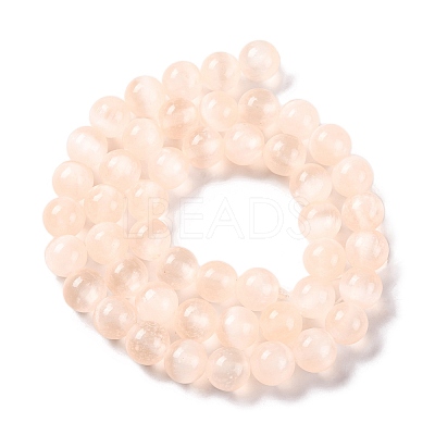 Natural Selenite Beads Strands G-C142-01A-08-1