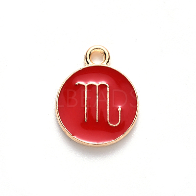 Alloy Enamel Pendants ENAM-S124-01A-07L-1