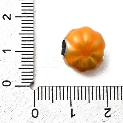 925 Sterling Silver Enamel European Beads STER-Z013-07P-05-1
