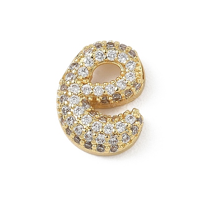 Brass Micro Pave Cubic Zirconia Pendants KK-A300-02G-E-1