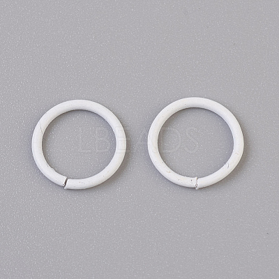 Spray Painted Iron Open Jump Rings IFIN-F149-B16-1