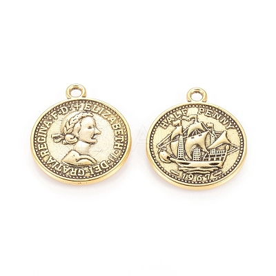 Tibetan Style Pendants X-TIBEP-A19776-AG-LF-1