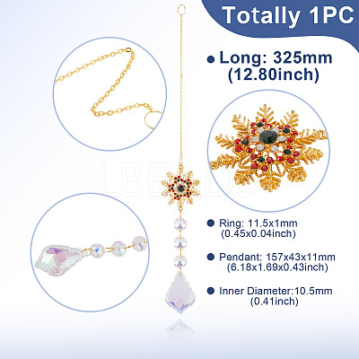 1Pc Alloy Wind Chime Ornament HJEW-TADJ0001-07B-1