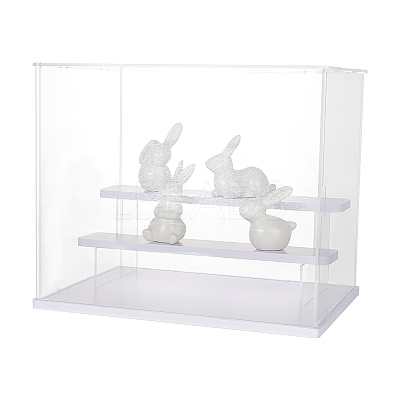 Transparent Plastic Minifigures Display Case ODIS-WH0025-142B-1