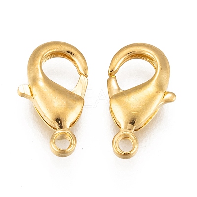 Brass Lobster Claw Clasps KK-902-G-1