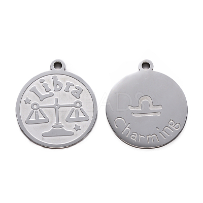 Non-Tarnish 201 Stainless Steel Pendants STAS-R106-03-1