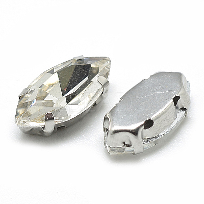 Sew on Rhinestone RGLA-T034-6x12mm-01-1