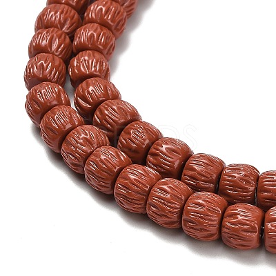 Synthetic Coral Dyed Carved Beads BSHE-H114-01E-1