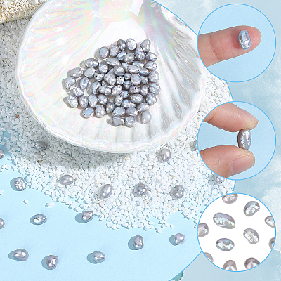 120Pcs Dyed Natural Cultured Freshwater Pearl Beads PEAR-PA0001-07B-1