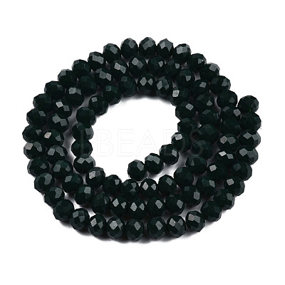 Opaque Solid Color Glass Beads Strands X-EGLA-A034-P4mm-D12-1