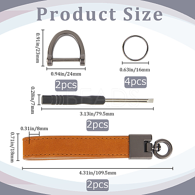 Cowhide Leather Keychain FIND-WH20001-72A-1