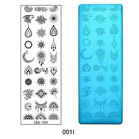 Stainless Steel Nail Art Stamping Plates X-MRMJ-Q044-001I-1