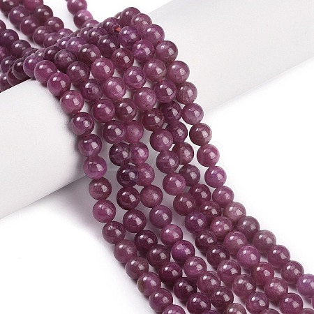 Natural Ruby Beads Strands G-L631-A01-5mm-AA-1
