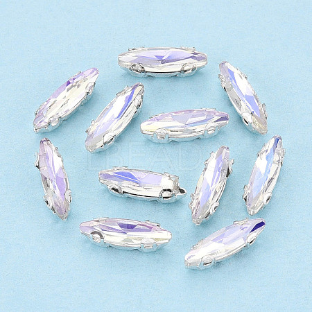 Sew on Rhinestone Montee Beads KK-T071-02E-1