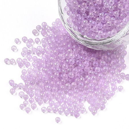 Luminous Transparent Glass Seed Round Beads GLAA-F124-D09-A-1