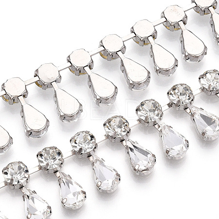 Iron Rhinestone Cup Chains CH-T006-12A-1