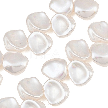 Electroplated Glass Pearl Beads Strands GL-CBA64F3-02-1