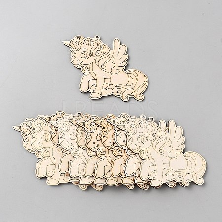 Unicorn Unfinished Wood Pieces WOOD-CJC0007-04E-1