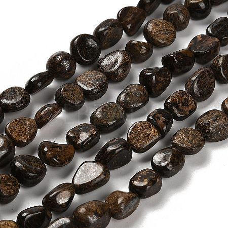 Natural Bronzite Beads Strands G-P497-01E-77-1