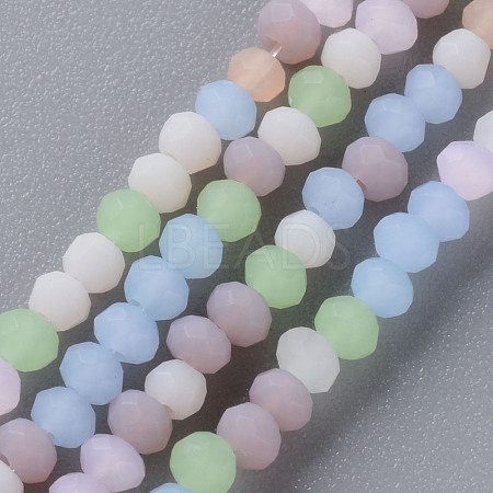 Frosted Glass Beads Strands FGLA-T002-10A-1