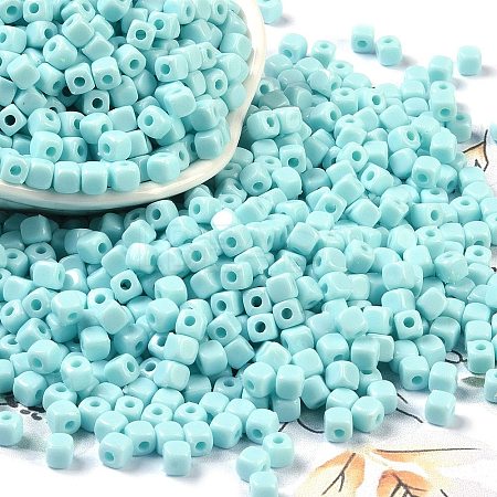 Opaque Acrylic Beads OACR-B025-06G-1