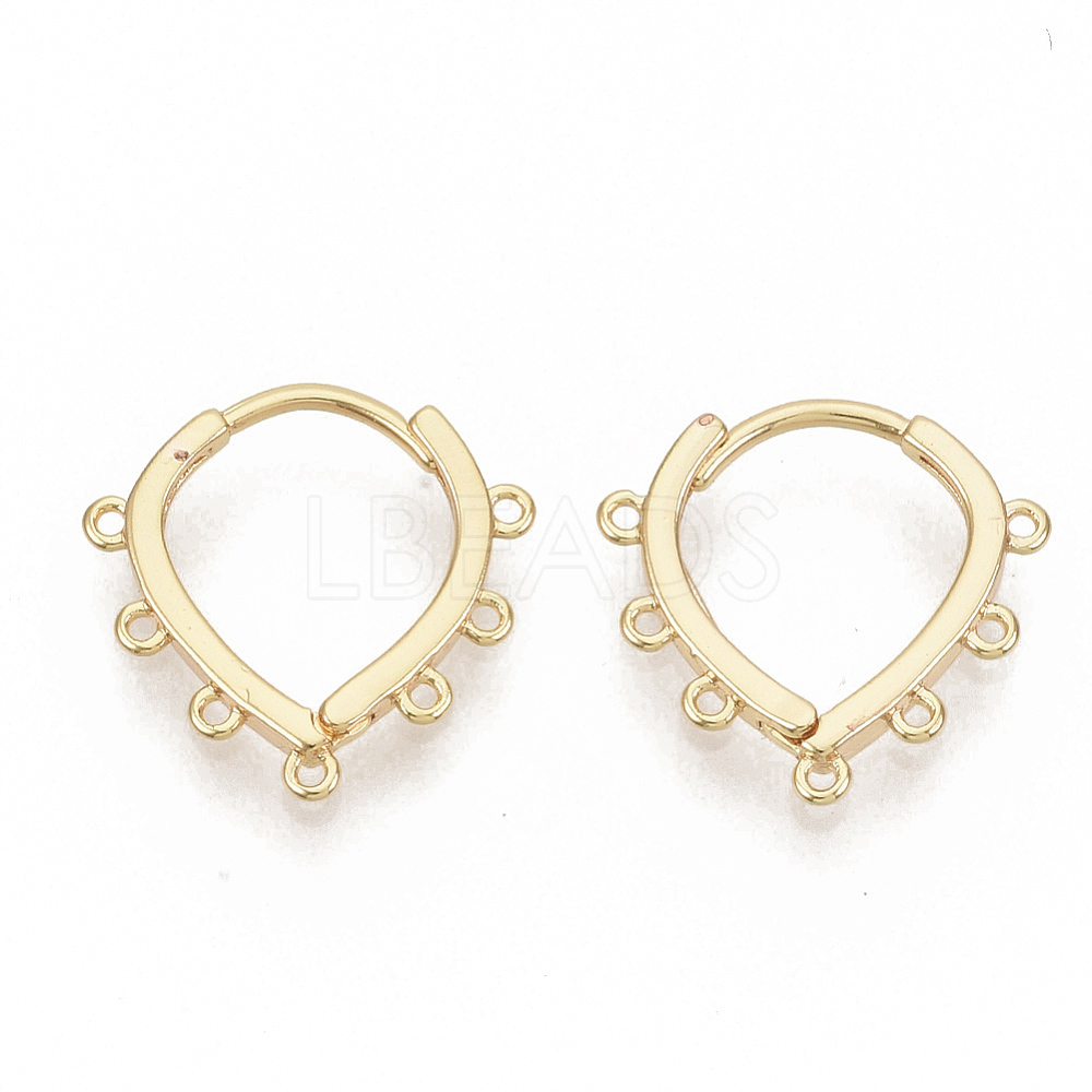 Brass Huggie Hoop Earring Findings - Lbeads.com