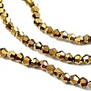 Transparent Electroplate Glass Beads Strands EGLA-A039-T3mm-UA11-3