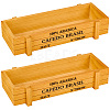 2Pcs Wooden Coffee Bean Storage Boxes CON-CL0001-06-1