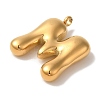 Ion Plating(IP) 304 Stainless Steel Pendants STAS-M017-08G-13-2