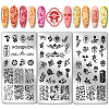 Stainless Steel DIY Nail Art Templates MRMJ-WH0092-045-1