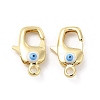 Brass Lobster Claw Clasps KK-E075-01G-03-1