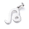 Non-Tarnish 304 Stainless Steel Pendants STAS-L210-06D-P-2