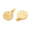 12 Constellation/Zodiac Sign Brass Pendants KK-I672-33-3
