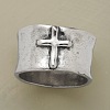 Cross Pattern Alloy Finger Rings FS-WG6D053-03-1