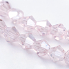 Transparent Electroplate Glass Beads Strands EGLA-A039-T3mm-B26-3