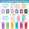 36Pcs 18 Style PVC Shoelace Buckles FIND-AR0004-64-2