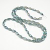 Electroplate Crystal Glass Rice Beads Strands EGLA-F042-A13-3
