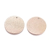 Ion Plating(IP) 304 Stainless Steel Pendants LS-STAS-G211-20mm-02RG-2