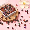 130Pcs Dyed Natural Multi-Color Agate Beads Strands G-YW0001-29A-5