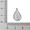 201 Stainless Steel Pendants STAS-S157-09P-3
