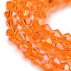 Transparent Electroplate Glass Beads Strands EGLA-A039-T3mm-A11-3