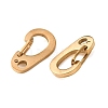 304 Stainless Steel Push Gate Snap Keychain Clasp Findings SA-CBABDB1-01G-2