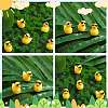 50Pcs Resin Ornaments Cute Little Yellow Duck Ornaments DIY Landscaping JX882A-3