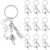 20Pcs Daily Use Subject Keychains KEYC-SC0002-07-1