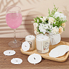 120 Sheets 4 Style Paper Candle Dust Covers for Candle Cups DIY-FG0004-68-4