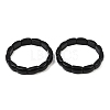 Natural Obsidian Bead Stretch Bracelets for Women Men BJEW-C097-02A-19-1