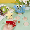 Wooden Crochet Doll Base Support Rack WOOD-WH0131-20B-3