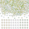 405Pcs Eletroplated Transparent Glass Beads GLAA-TA0003-66E-1